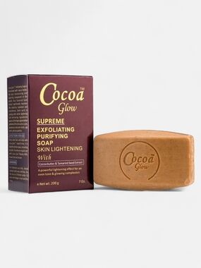 Cocoa Glow Supreme Exfoliating Purifying Bar Soap - 7oz.